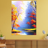 Herfst Landschap Canvas Print (Insitu (Woonkamer))
