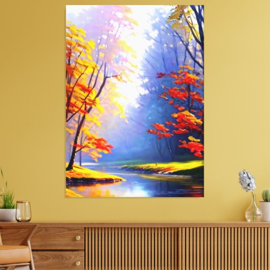 Herfst Landschap Canvas Print (Insitu (Woonkamer))