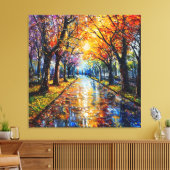 Herfst landschap canvas wanddecoratie cadeau (Insitu (Woonkamer))