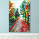 Herfst Landschap Enkel Canvas Afdruk (Insitu (Houten vloer))