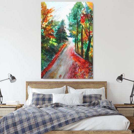 Herfst Landschap Enkel Canvas Afdruk (Insitu (Slaapkamer))