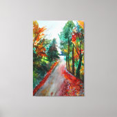 Herfst Landschap Enkel Canvas Afdruk (Voorkant)