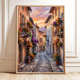Herfst Landschap Impressionistische Canvasprint Poster