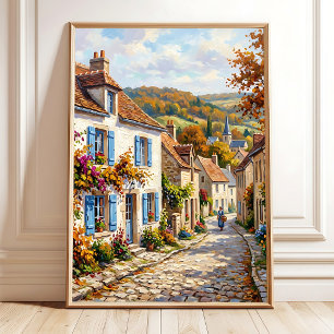 Herfst Landschap Impressionistische Muur Kunstprin Poster