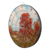 Herfst landschap (landschap in het najaar) (rode b dartbord (Voorkant Rechts)