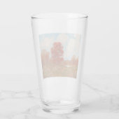 Herfst landschap (landschap in het najaar) (rode b glas (Achterkant)