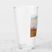 Herfst landschap (landschap in het najaar) (rode b glas (Rechts)