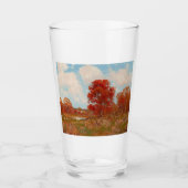 Herfst landschap (landschap in het najaar) (rode b glas (Voorkant)