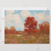 Herfst landschap (landschap in het najaar) (rode b kaart (Voorkant)