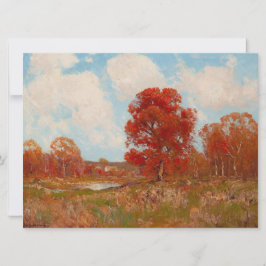 Herfst landschap (landschap in het najaar) (rode b kaart