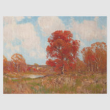 Herfst landschap (landschap in het najaar) (rode b