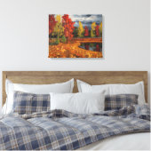 Herfst Landschap Olieverf Schilderen op Canvas – L Afdruk (Insitu (Slaapkamer))