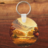Herfst Landschap Schilderij-68754 Sleutelhanger (Voorkant)