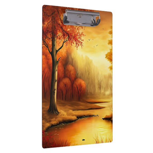 Herfst Landschap Schilderij-87546 Klembord (Rechts)