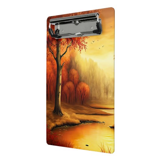 Herfst Landschap Schilderij-87546 Mini Klembord (Angled2)