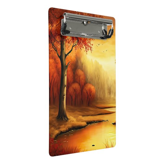 Herfst Landschap Schilderij-87546 Mini Klembord (Schuin)