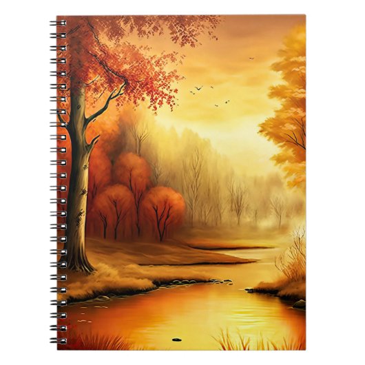 Herfst Landschap Schilderij-87546 Notitieboek (Voorkant)