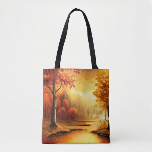 Herfst Landschap Schilderij-87546 Tote Bag (Voorkant)