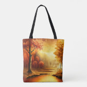 Herfst Landschap Schilderij-87546 Tote Bag (Achterkant)