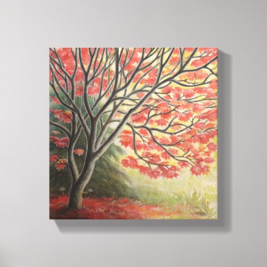 Herfst Landschap Schilderij Kunst Print Klein (Voorkant)