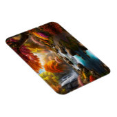 Herfst Landschap Watervallen in het Park Magneet (Rechterzijde)