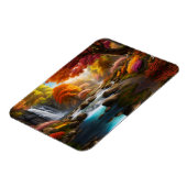 Herfst Landschap Watervallen in het Park Magneet (Linkerzijde)