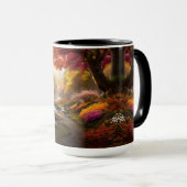 Herfst Landschap Watervallen in het Park Mok (Voorkant rechts)