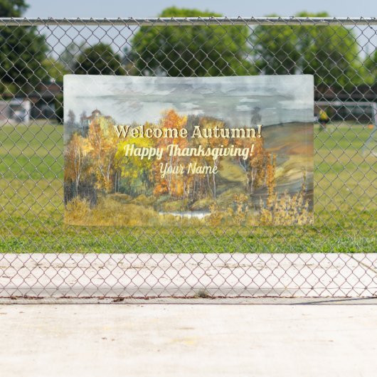Herfst landschappen waterverf Banner (Insitu)