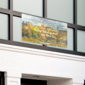 Herfst landschappen waterverf Banner (Buitenkant Gebouw)