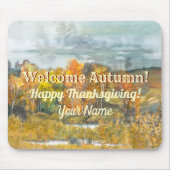 Herfst landschappen waterverf muismat (Voorkant)