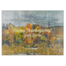 Herfst landschappen waterverf Snijbord Snijplank