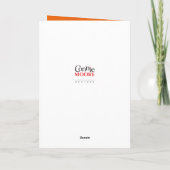 Herfst-landschapsbomen, leest blanco Kaart (Achterkant)