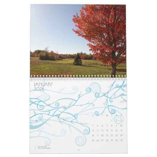 Herfst Landschapsfotografie Kalender (Jan 2026)