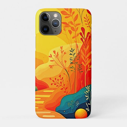 Herfst Landschapskunst Case-Mate iPhone Case (Achterkant)