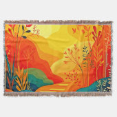 Herfst Landschapskunst Deken (Voorkant)