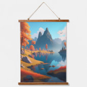 Herfst Landschapskunst Hangend Wandkleed (Voorkant)