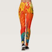 Herfst Landschapskunst Leggings (Achterkant)