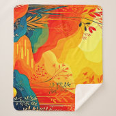 Herfst Landschapskunst Sherpa Deken (Voorkant)