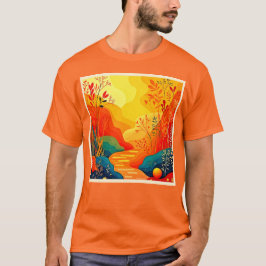 Herfst Landschapskunst T-shirt