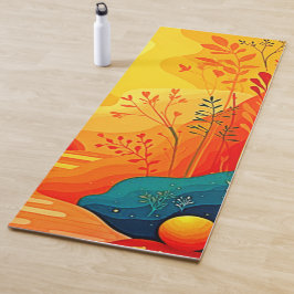 Herfst Landschapskunst Yogamat