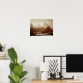 Herfst Landschapsprint, Herfstblad Kunst, Autumn Poster (Thuiskantoor)
