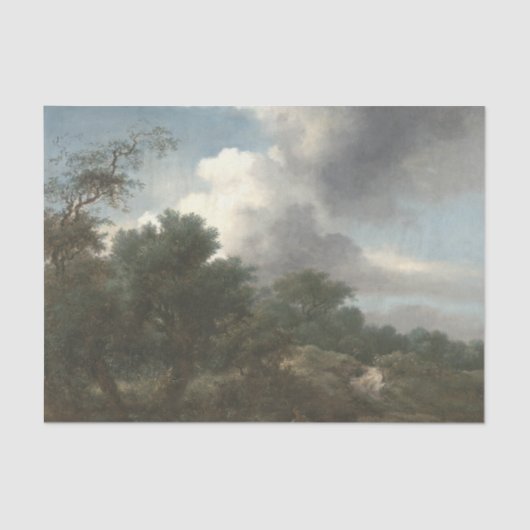 Herfst Landschapsscène ontkoppeling van ontkoppeli Tissuepapier (Voorkant)