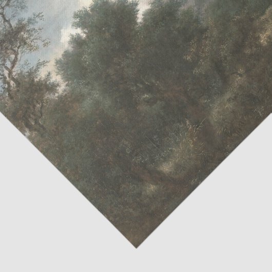 Herfst Landschapsscène ontkoppeling van ontkoppeli Tissuepapier (Detail)