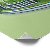 Herfst landvrachtwagen Seizoen Poster (Hoek)