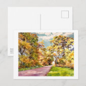 Herfst Landweg bij Pottstown. kaart (Voorkant / Achterkant)