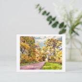 Herfst Landweg bij Pottstown. kaart (Staand voorkant)
