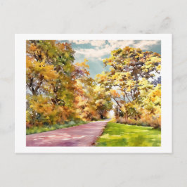 Herfst Landweg bij Pottstown. kaart