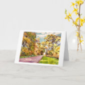 Herfst Landweg bij Pottstown. kaart (Gele Bloem)