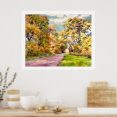 Herfst Landweg bij Pottstown.  Poster (Keuken)