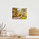 Herfst Landweg bij Pottstown.  Poster (Keuken)